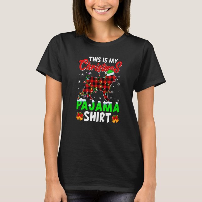 This Is My Christmas Pajama Santa Bernese Mountain T-Shirt (Vorderseite)