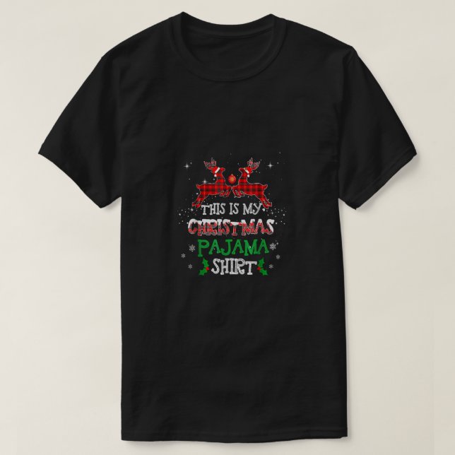 This Is My Christmas Pajama Shirt Buffalo Plädoyer (Design vorne)