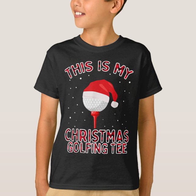 This Is My Christmas Pajama Shirt Funny Golf Tee G (Vorderseite)