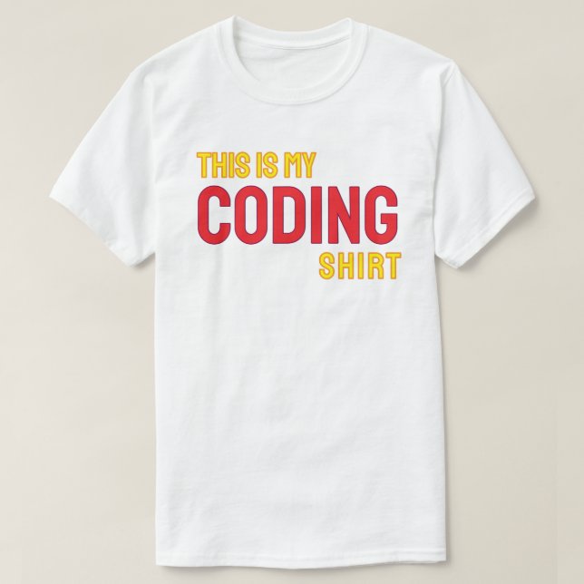 This is my coding shirt (Design vorne)