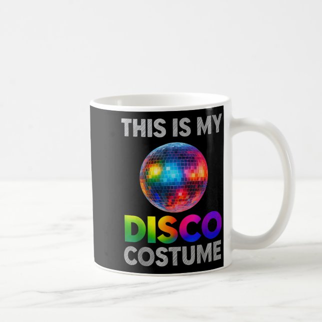 This Is My Disco Costume Ball Graphic 1970s Funky  Kaffeetasse (Rechts)