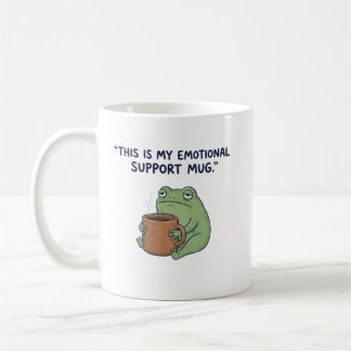 This Is My Emotional Support Mug – Funny Frog Coff Kaffeetasse