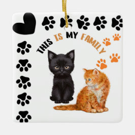 This Is My Family Cats Keramikornament