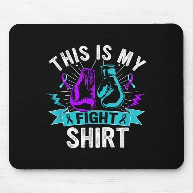 This Is My Figh Suicide Prevention Fighter Strong  Mousepad (Vorne)