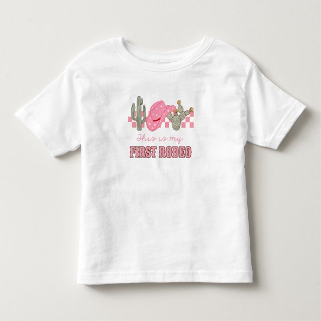 This Is My First Rodeo Kleinkind T-shirt (Vorderseite)