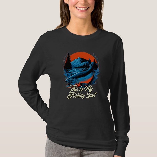 This is My Fishing Spot Hunting Boating Hunter Boa T-Shirt (Vorderseite)