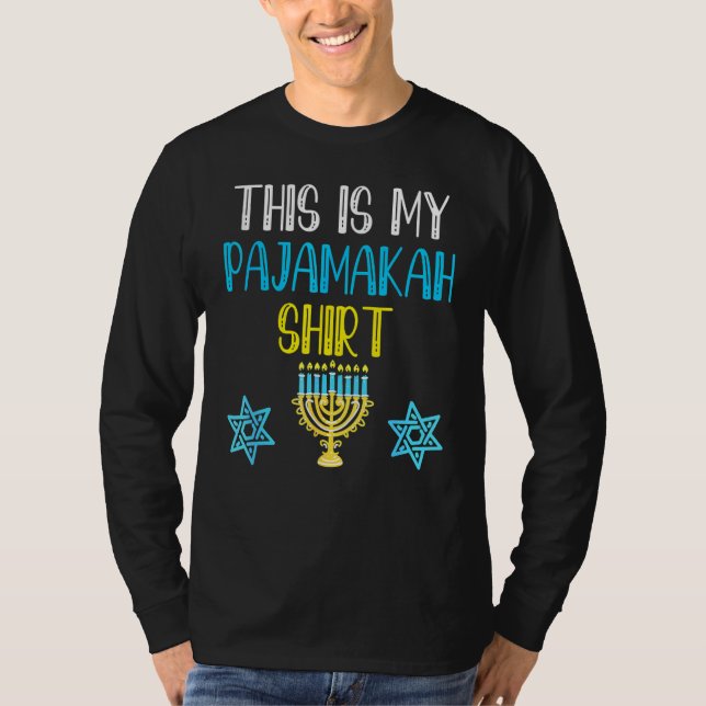 This Is My Hanukkah Pajamakah Hanukkah  Pajama T-Shirt (Vorderseite)