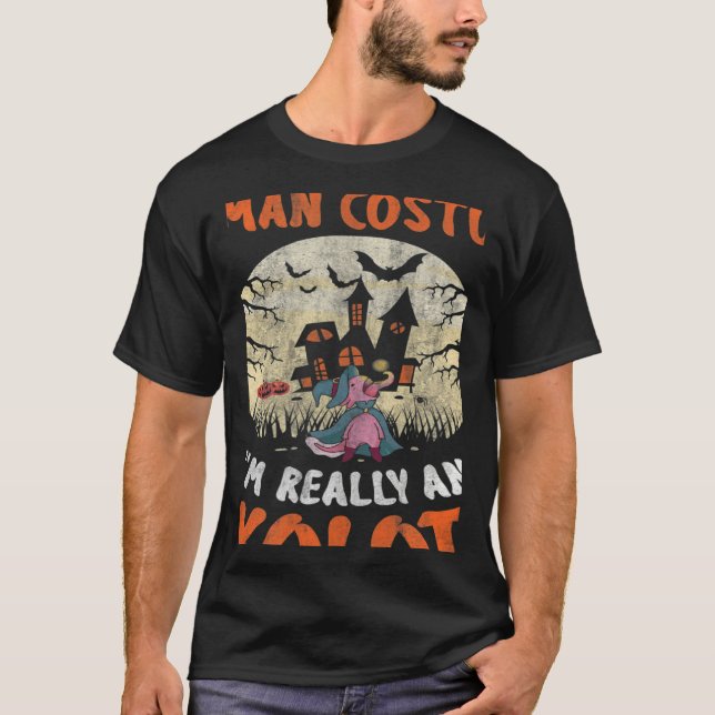 This Is My Human Costume I'm Really An Axolotl Hal T-Shirt (Vorderseite)