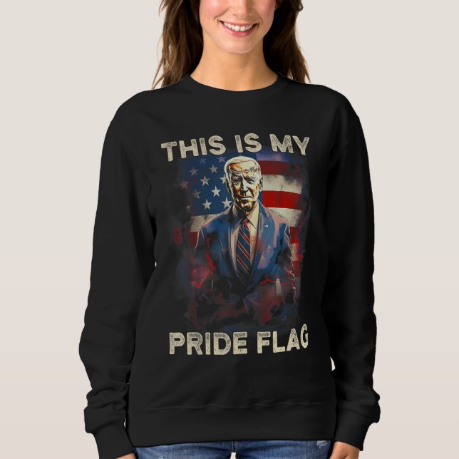 This Is My Pride Flag USA American 4th of July Pat Sweatshirt (Vorderseite)