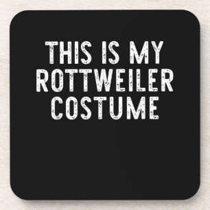This Is My Rottweiler Dog Costume Halloween Lazy Getränkeuntersetzer