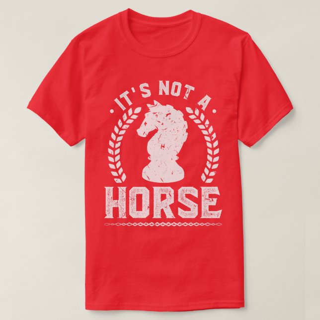 This Is Not A Horse Funny Chess T-Shirt (Design vorne)