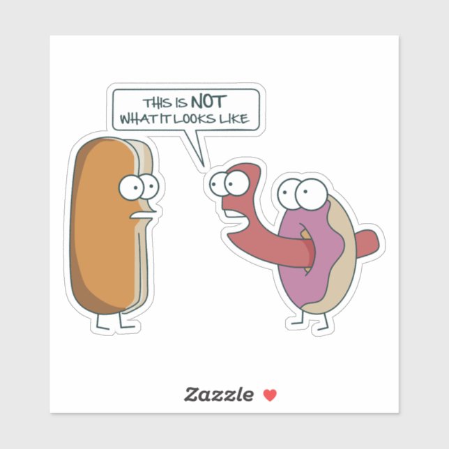 This is not what it looks like aufkleber (Blatt)