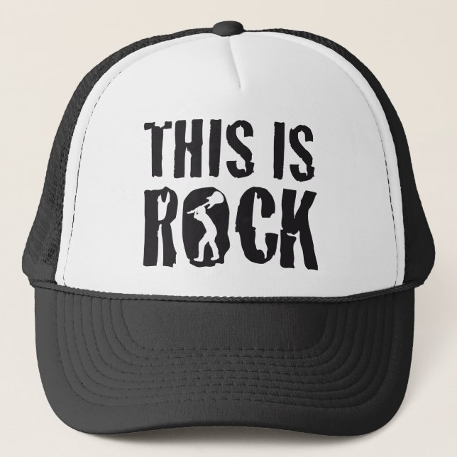 this is rock truckerkappe (Vorderseite)
