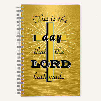 This is the Day Golden Spiral Notebook Journal Notizbuch