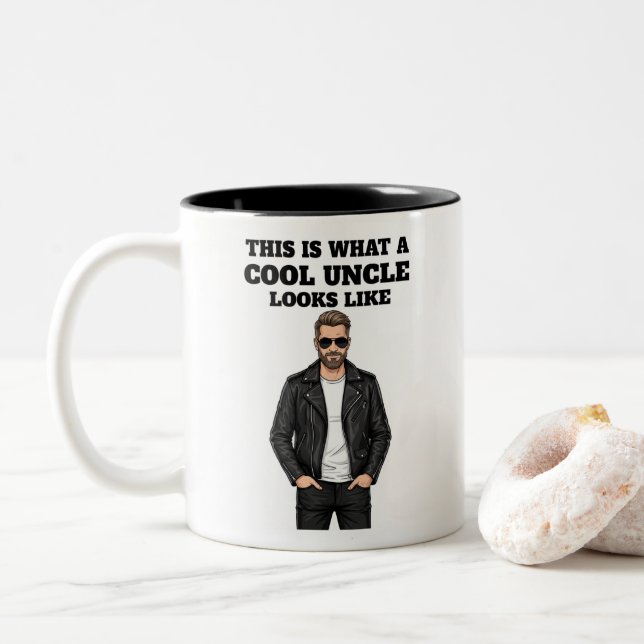 This Is What a Cool Uncle Looks Like Mug (Avec donut)