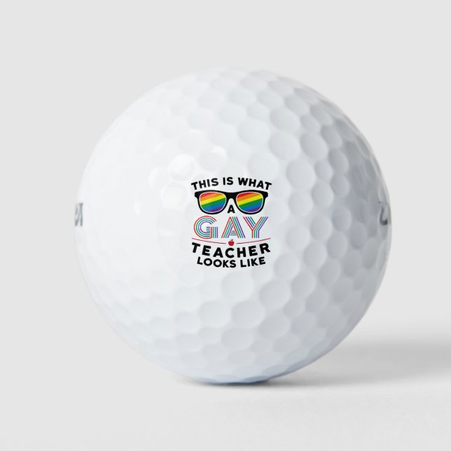 This Is What A Gay Teacher Looks Like Golfball (Vorderseite)