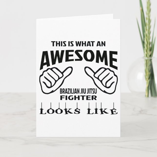 This is what an awesome Brazilian Jiu Jitsu Fighte Karte (Vorderseite)