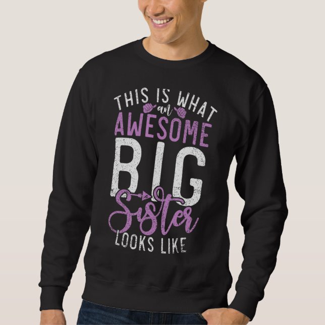 This is what an awesome Bug Sister look like Big S Sweatshirt (Vorderseite)