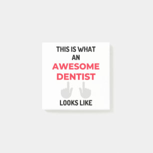 This Is What An Awesome Dentist Looks 2 Post-it Klebezettel