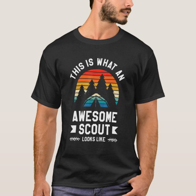This Is What An Awesome Scout Looks Like Camping C T-Shirt (Vorderseite)