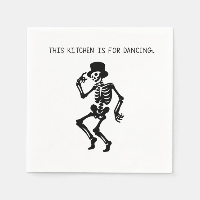 This Kitchen is for Dancing Serviette (Vorderseite)