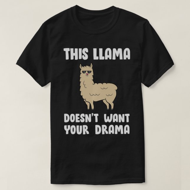This Llama Doesn't Want Your Drama Pullover  (Design vorne)