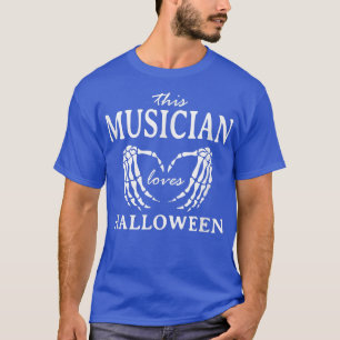 This Musician Loves Halloween Instrumentalist Scar T-Shirt