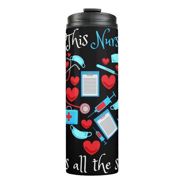 This Nurse Calls All The Shots Thermosbecher (Vorderseite)