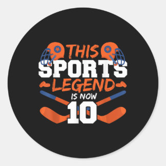 This Sports Legend Is Now 10  Runder Aufkleber