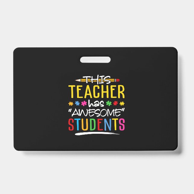 This Teacher Has Awesome Students Ausweis (Vorderseite)