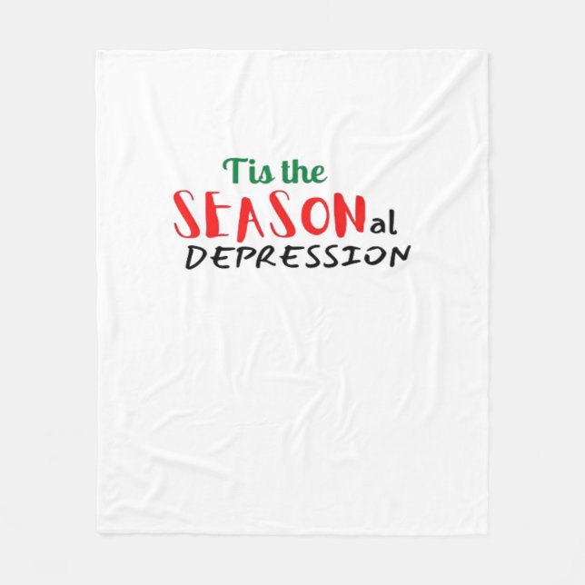 This The Seasonal Depression Holiday Fleecedecke (Vorderseite)