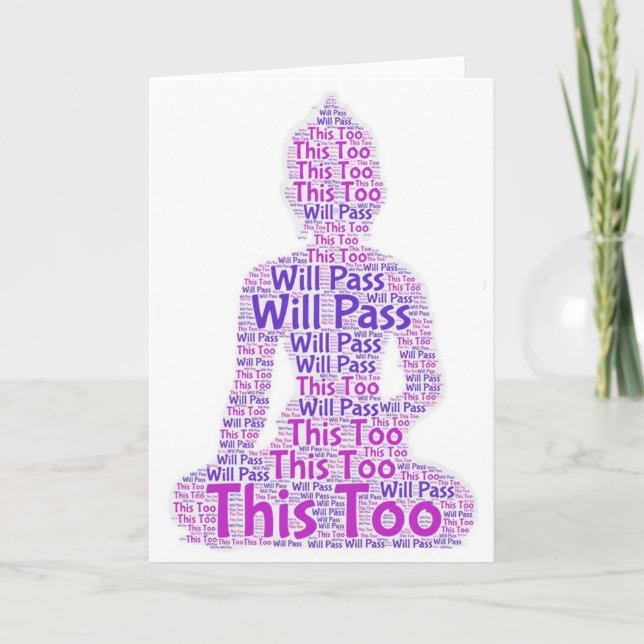 This too will pass card karte (Vorderseite)