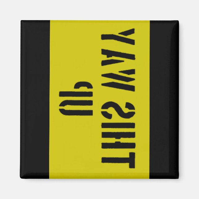 This way up magnet (Vorne)