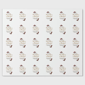 This Wife is a showgirl bachelorette party name da Geschenkpapier