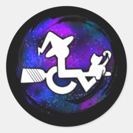 This Witch is Mobile Runder Aufkleber