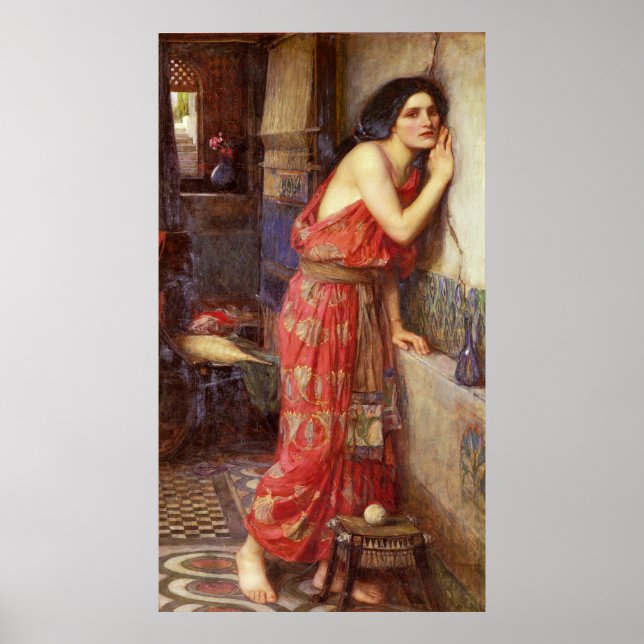 Thisbe von John William Waterhouse Poster (Vorne)