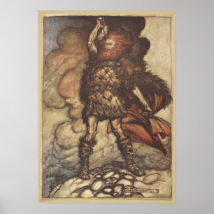 Thises hebt seinen Hammer Arthur Rackham Poster