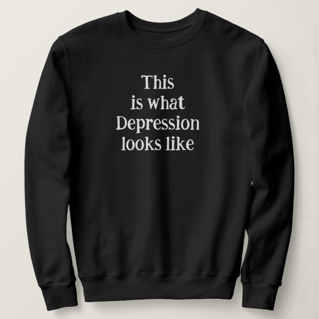 Thisiswhatdepressionlookslike_QRCTScan Sweatshir Sweatshirt (Design vorne)