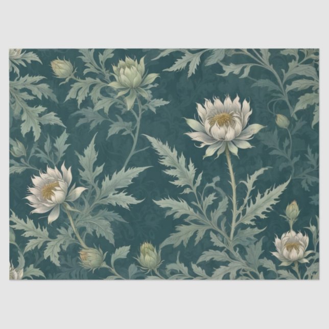Thistle Floral Design Seidenpapier (Vorderseite)