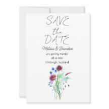 Thistle Scottish Floral Blume Rustic Wedding