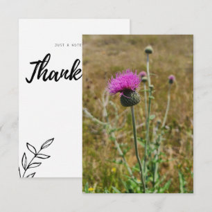 Thistle Vielen Dank Note Card Dankeskarte