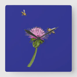 Thistle Wall Clock  Quadratische Wanduhr