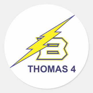 Thomas 4 runder aufkleber