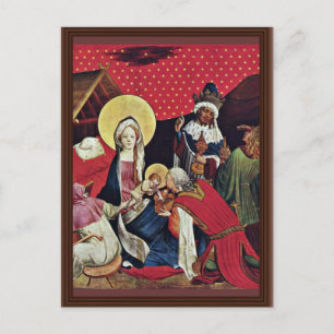 Thomas-Altar-Fragment des rechten Außenflügels Sze Postkarte