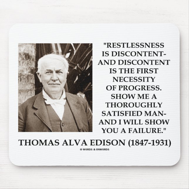 Thomas Alva Edison Mousepad (Vorne)