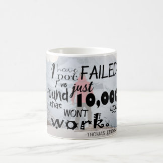 Thomas Alva Edison Zitat-einfache Tasse