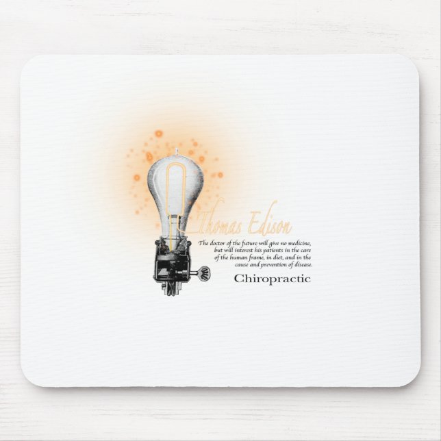 Thomas Alva Edison Zitat Mousepad (Vorne)