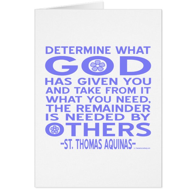 Thomas Aquinas God Give Light Blue (Vorne)