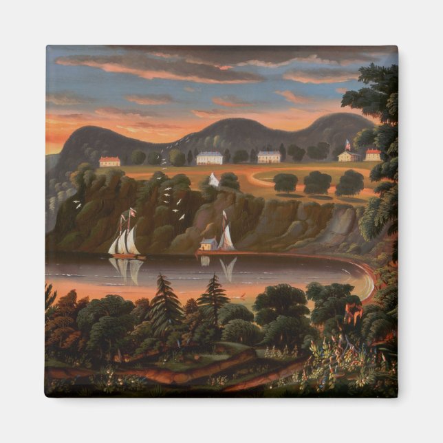 Thomas Chambers Blick auf den Hudson River im West Magnet (Vorne)