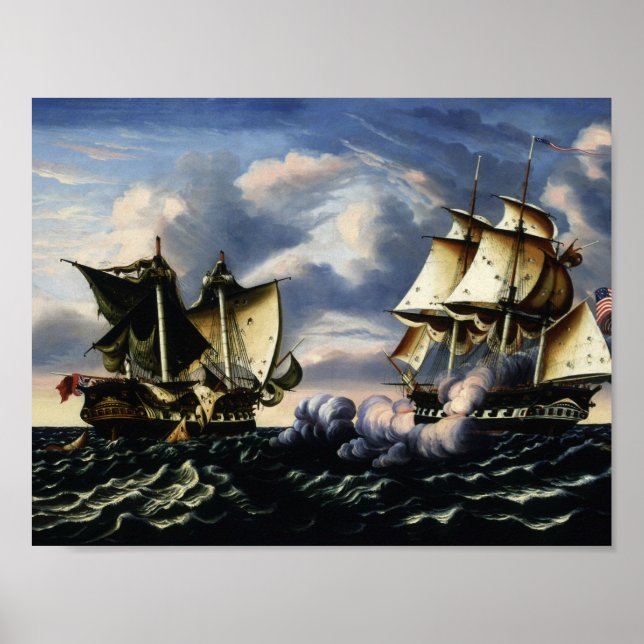 Thomas Chambers - Gefangennahme von H.B.M. Frigate Poster (Vorne)
